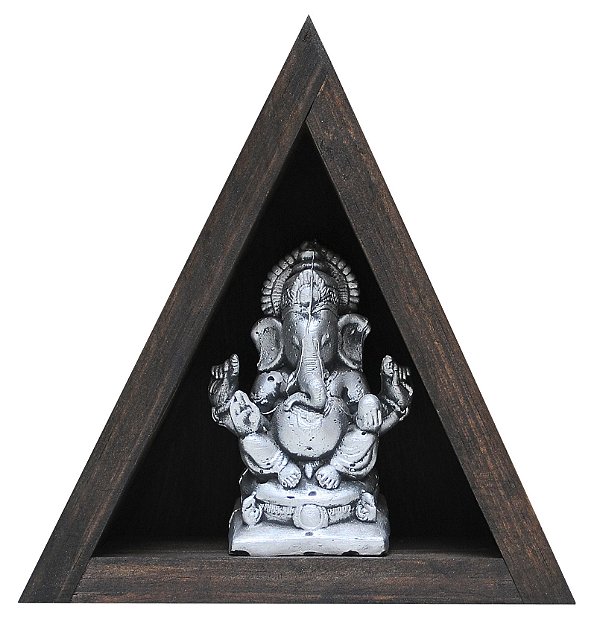 Nicho e Altar Triangular p/ estátuas, pedras e cristais ZR20