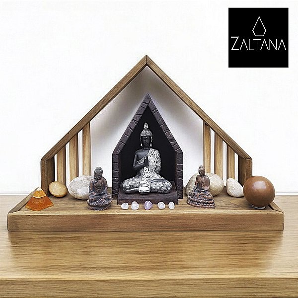 Santuário,Templo Zen e oratório em madeira ZA17