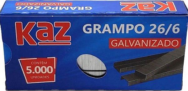 Grampo 26/6 galvanizado - KAZ