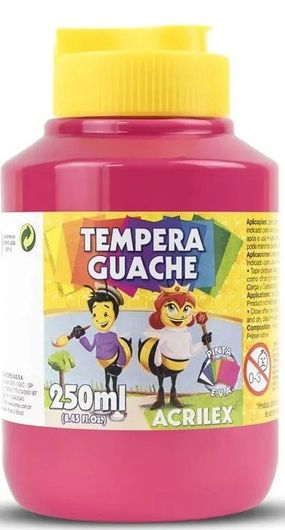 Tinta Guache, 250ml, Rosa - Acrilex