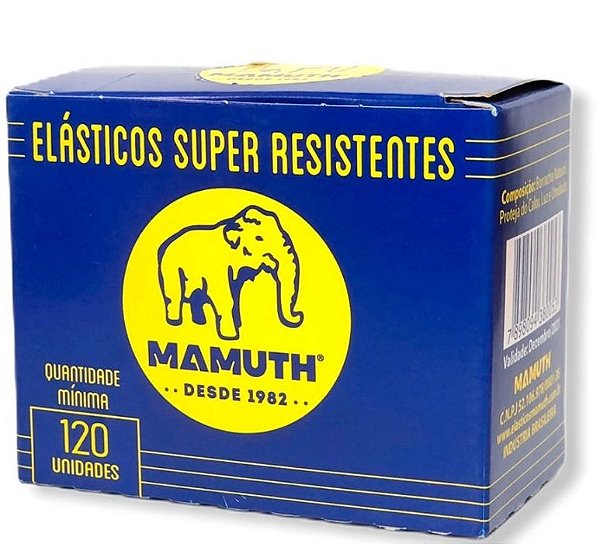 Elásticos super resistentes, caixa com 120un – Mamuth