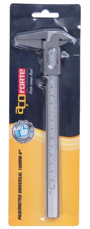Paquímetro universal, 160mm - Aço Forte