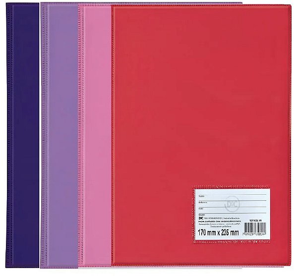 Pasta catálogo 1/2, ofício, com 10 envelopes - DAC