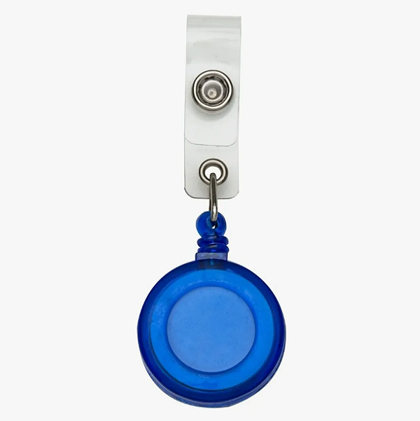 KIT COM 50 UND PORTA CRACHÁ RETRÁTIL ROLLER CLIP PERSONALIZADO