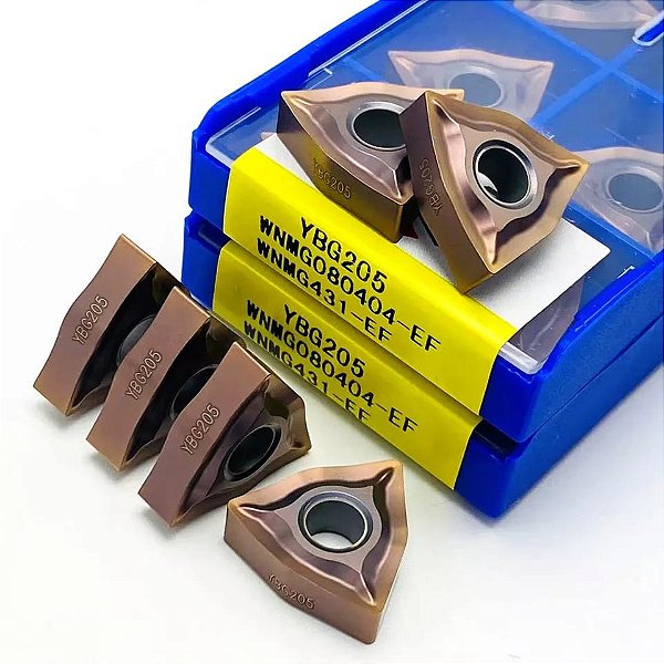 INSERTO PASTILHA WNMG080404-EF YBG205 ZCC - Cx 10 und