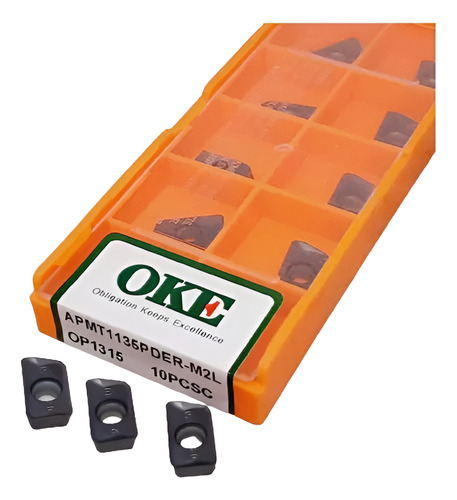 Inserto Pastilha  Fresamento Apmt1135 Pder - M2l Op 1315 Oke