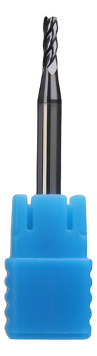 Fresa Topo Metal Duro 2,5mm 4 Cortes 45 Hrc Cobertura Tialn