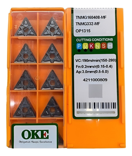 Pastilha Inserto Videa Tnmg 160408 Mf Op1315 Oke