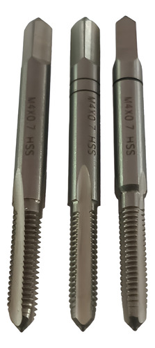 Jogo De Macho Manual Rosca M4 X 0,7mm 3 Peças Hss