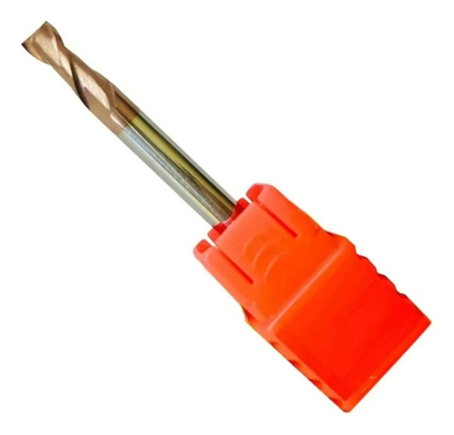 Fresa Topo Metal Duro 4mm 2 Cortes 55hrc Tisin