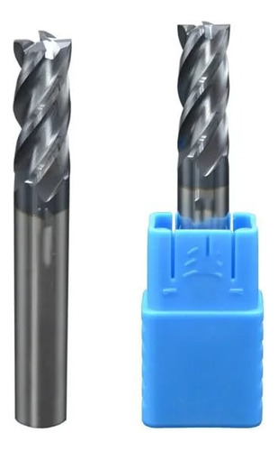 Fresa Topo Metal Duro 14mm 4 Cortes 45hrc Tialn