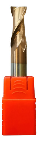 Fresa Topo Metal Duro 5mm 2 Cortes 55hrc Tisin