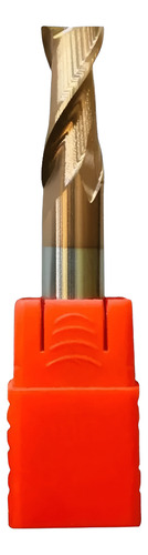 Fresa Topo Metal Duro 10mm 2 Cortes 55hrc Tisin