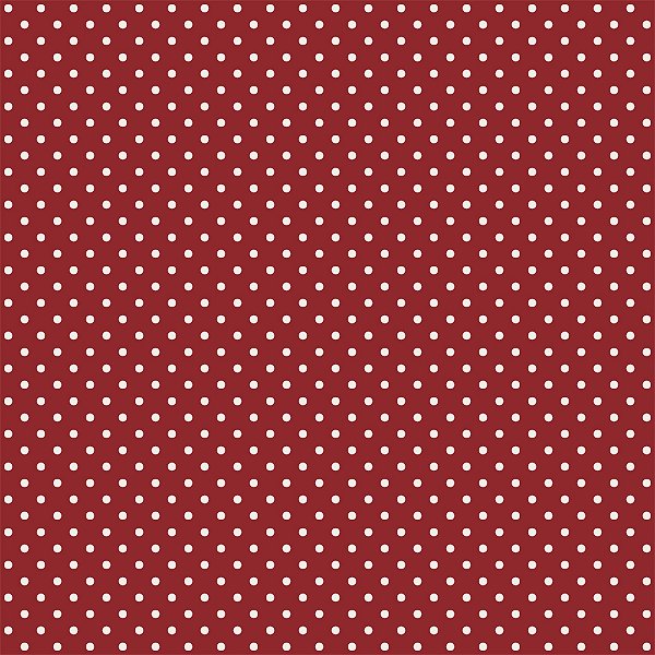 Tricoline 100% Algodão Poá Marsala com Bolinhas Brancas