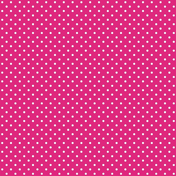 Tricoline 100% Algodão Poá Pink Com Bolinhas Brancas