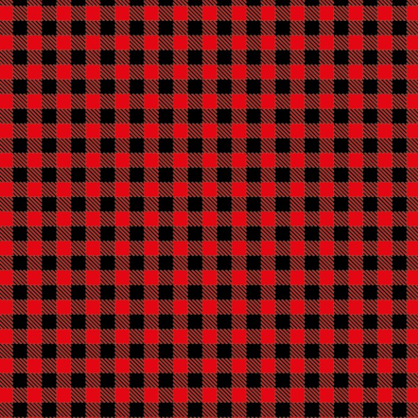 Tecido Tricoline Mista Xadrez Vermelho e Preto