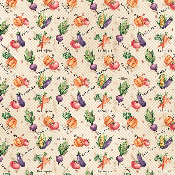 Tricoline Digital Fuxicos e Fricotes Minha Horta