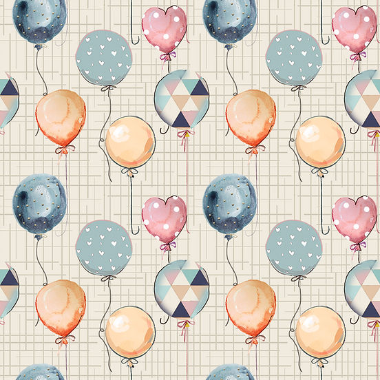 Tricoline Digital Fuxicos e Fricotes Mini Baloes
