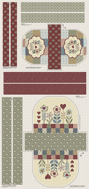 Kit Bolsa e Nescessarie Digital Fuxicos e Fricotes