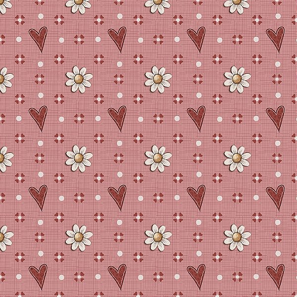 Tricoline Digital Fuxicos e Fricotes Mini Flores Felicidade