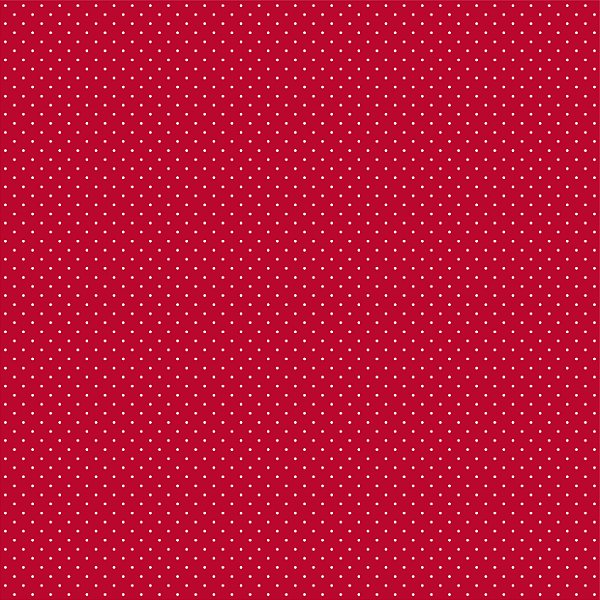 Tecido Tricoline Poa Micro Vermelho
