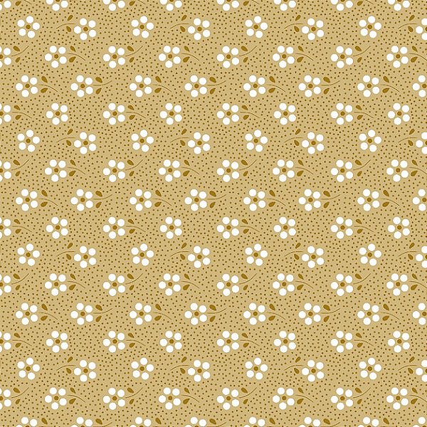 Tecido Tricoline Mini Primavera Caramelo