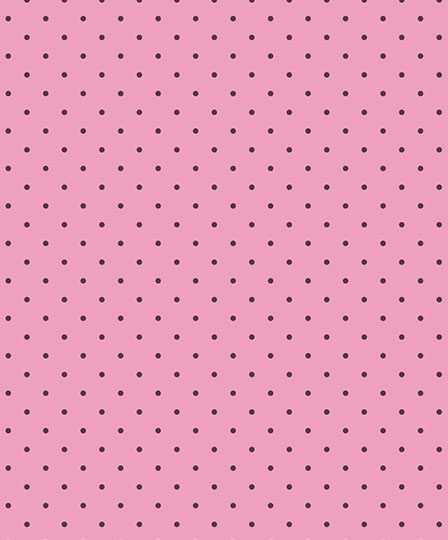 Tecido Tricoline Poa Micro Rosa com Marron