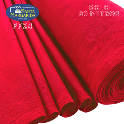 Tecido Sacaria Pano De Prato PP 24 Vermelho Santa Margarida 1 Metro
