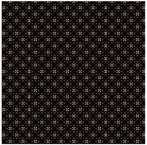 Tecido Tricoline Geométrico Preto 50cm X 1.50 Largura