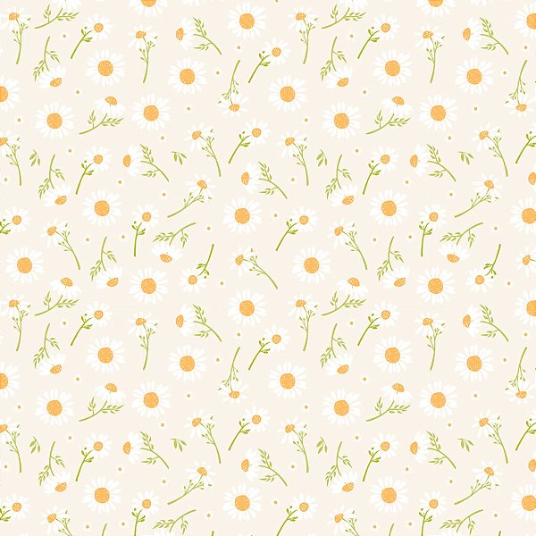 Tricoline Floral Girassol Fundo Bege 50cm x 1.50Largura