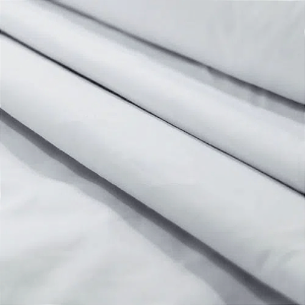 Tecido Percal 200 Fios de Algodão Branco 50cm X 2.50 Largura