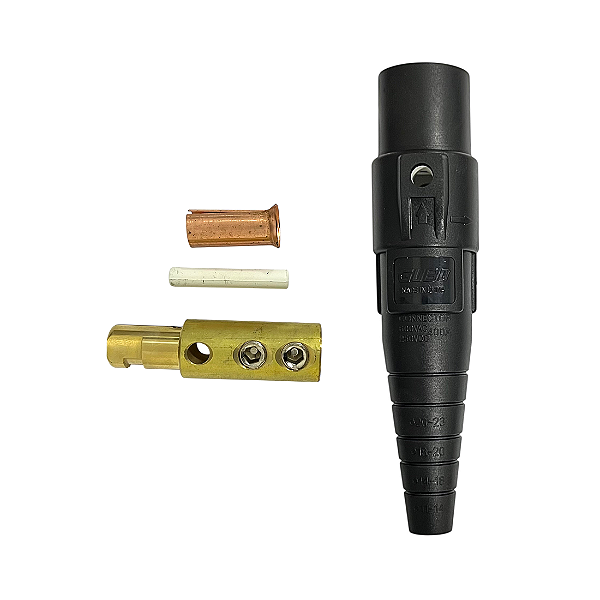 CAM LOCK MACHO DE LINHA PRETO 400A
