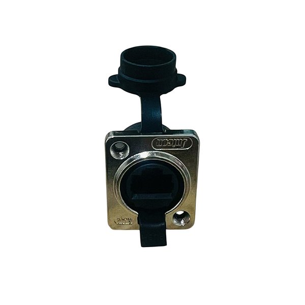 CONECTOR DE SINAL RJ45 FÊMEA PAINEL OUTDOOR - PRETO ( 24630 )