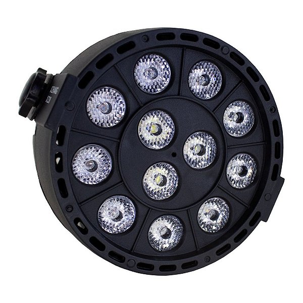 PAR LED 12 LEDS DE 1W RGBW DMX LUATECH