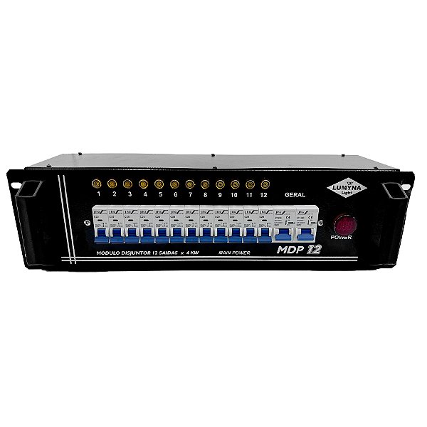 MODULO DE DISJUNTORES LUMYNA 12 CANAIS COM 24 TOMADAS X 4KW