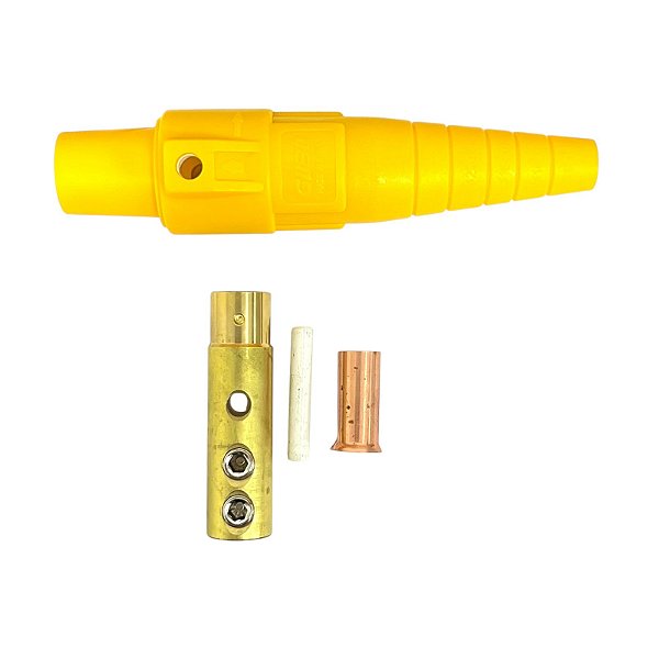 CAM LOCK FÊMEA DE LINHA AMARELO 400A