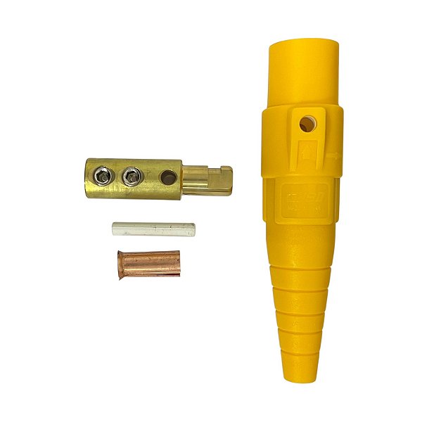 CAM LOCK MACHO DE LINHA AMARELO 400A