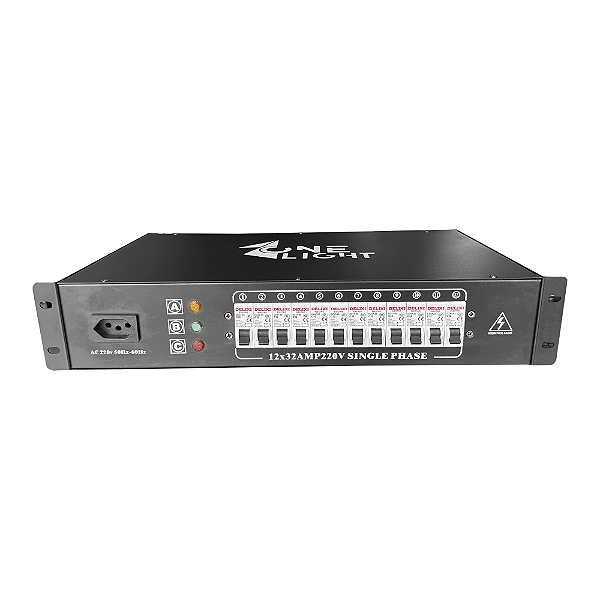RACK MÓDULO DISJUNTOR DE ENERGIA 12 SAÍDAS TRIFÁSICO ONELIGHT