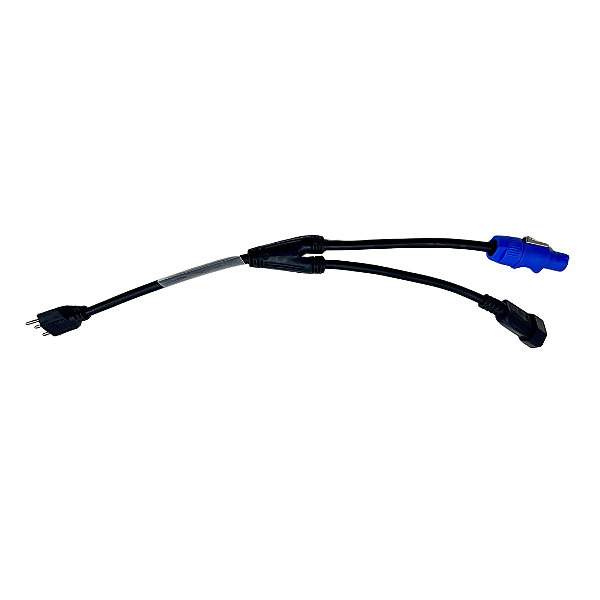 CABO DE FORÇA EM Y PARALELO PP 3X2,5mm 50CM COM POWERCON