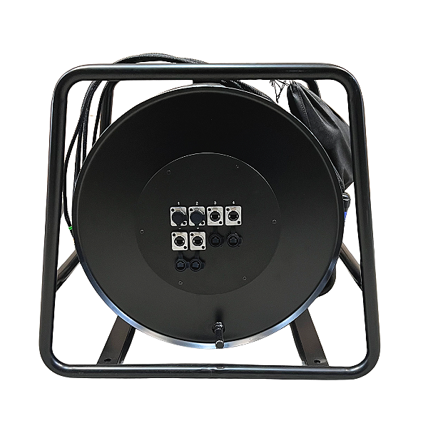 CABO DE SINAL COM 6 VIAS DMX/RDM DE 75 METROS MONTADO EM CARRETEL ETHERCON