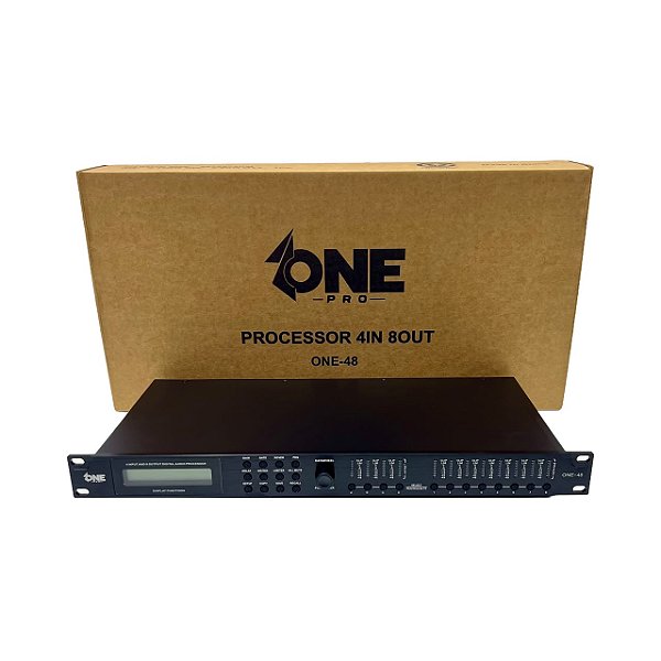 PROCESSADOR DIGITAL DE ÁUDIO ONE-48 COM 4 ENTRADAS E 8 SAÍDAS