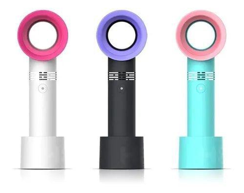 Mini Ventilador Sem Hélices Portátil X9s de Mesa Recarregável Usb 3 Velocidades