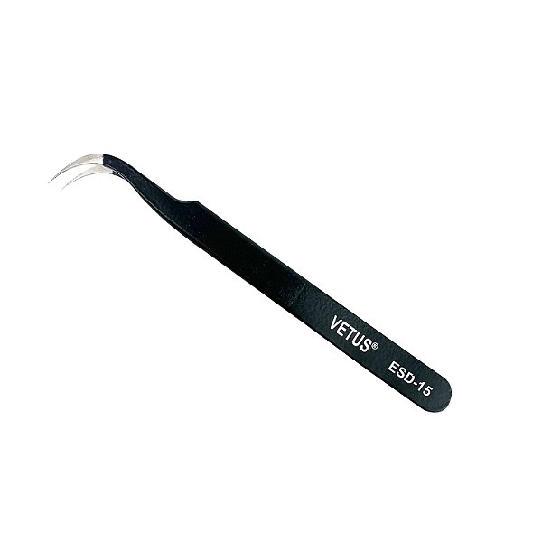 Pinça para Extensão de Cílios Vetus Curva ESD-15