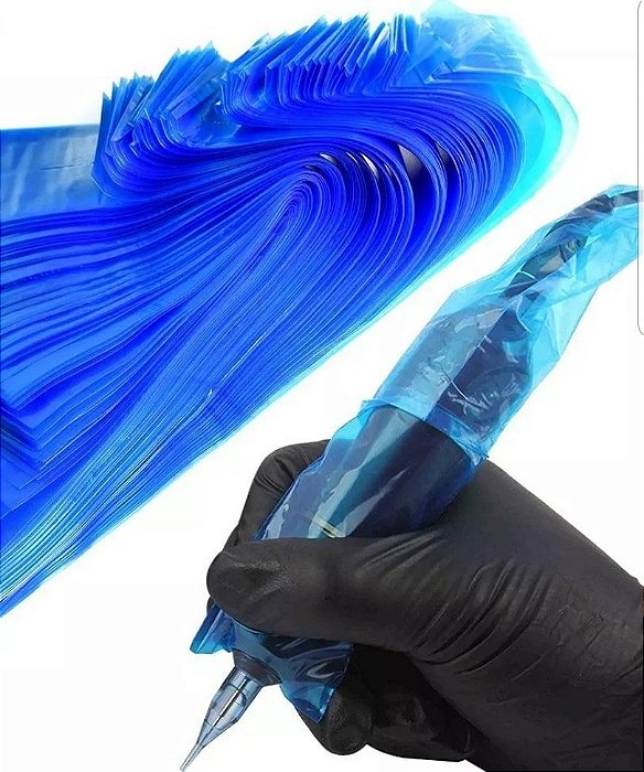 Saco Plástico Protetor para Dermógrafo Azul  50und