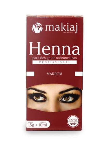 Henna para Sobrancelhas Makiaj Marrom 1,5g+10ml