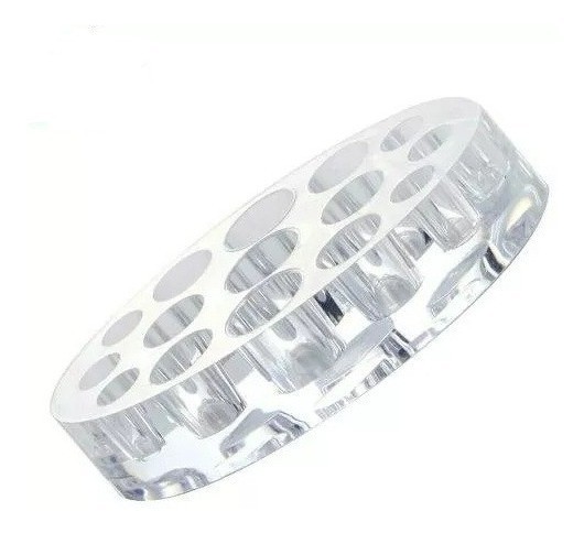 Suporte Porta Batoques Cristal Oval 15 furos