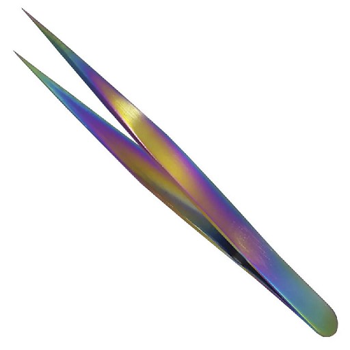 Pinça de Alta Precisão para Extensão de Cílios Reta Helen Color Furta Cor
