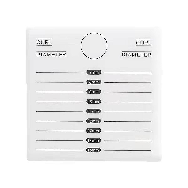 Placa Suporte Para Cílios Dupla Com Marcação Acrílico Extensão Alongamento De Cílios.