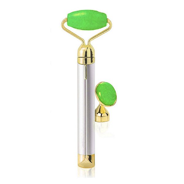 Massageador Facial Elétrico Jade Roller 2pc