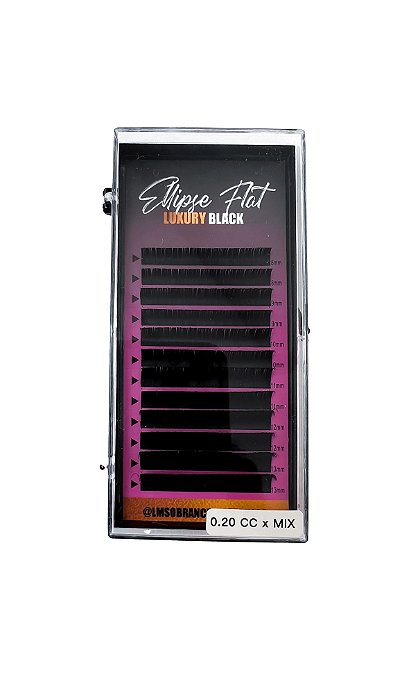 Cílios Fio a Fio Ellipse Flat Luxury Black LMSHOP